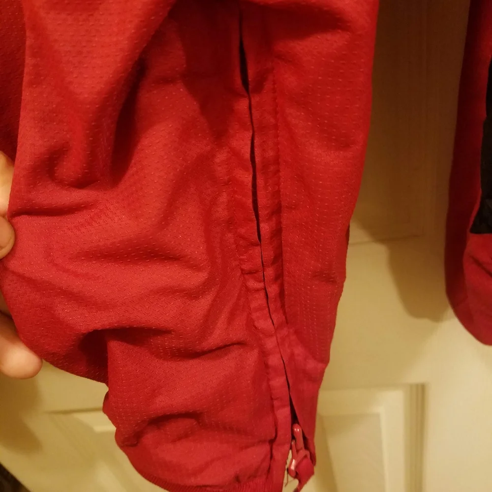 Authentic Majestic Men's XL 1/4 Zip Warm up Baseball Gym Pullover Red - Picture 4 of 4